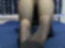 In black tights