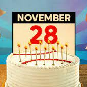 MY Birthday 28 Nov