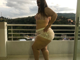 Big ass in balcony