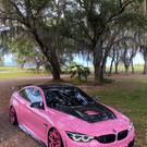 pink car