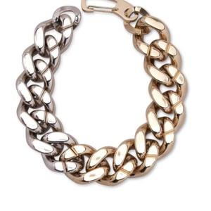 Carolina Herrera two-tone curb chain necklace