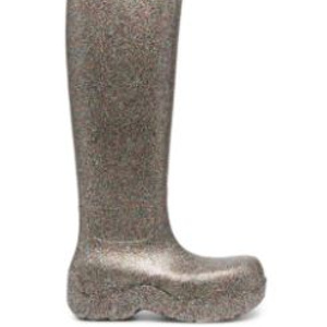 Bottega Veneta Puddle glitter-detail rubber boots