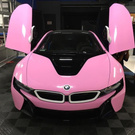 розовая машина. pink car