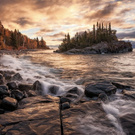 A house on the north shore of Lake Superior