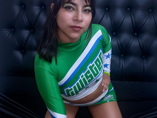 a Sexy cheerleader