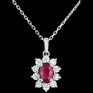 collier en rubis