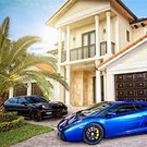 dream house and car