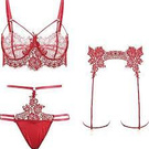 I love red lingerie