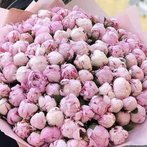 A very large bouquet of flowers