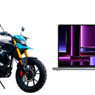 Get our first motorcycle and our MacBook Pro 2023