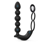 Vibrating ring with anal beads