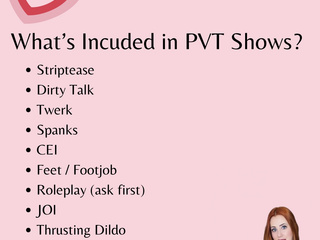Private Shows What’s Included!