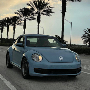 Cute little blue car