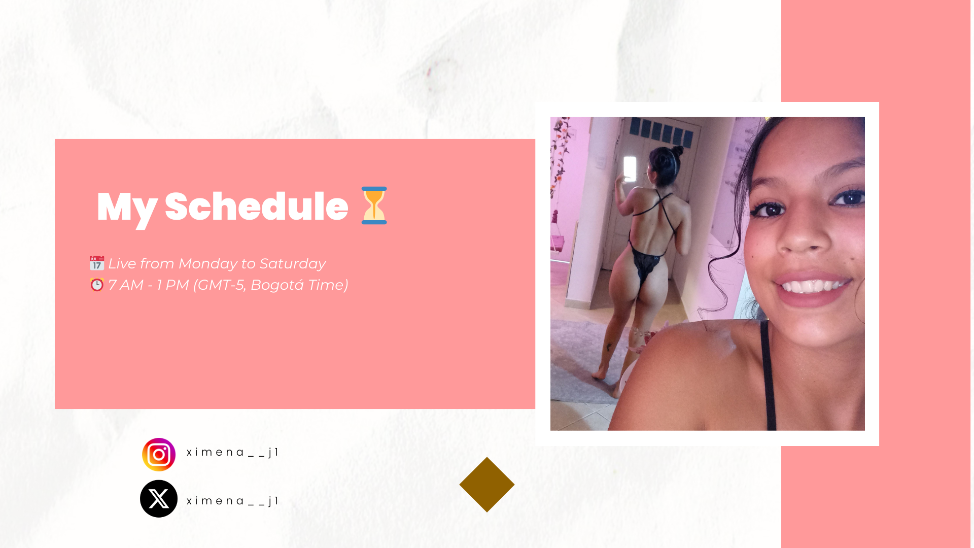 XIMENA1 My Schedule ⏳ image: 1