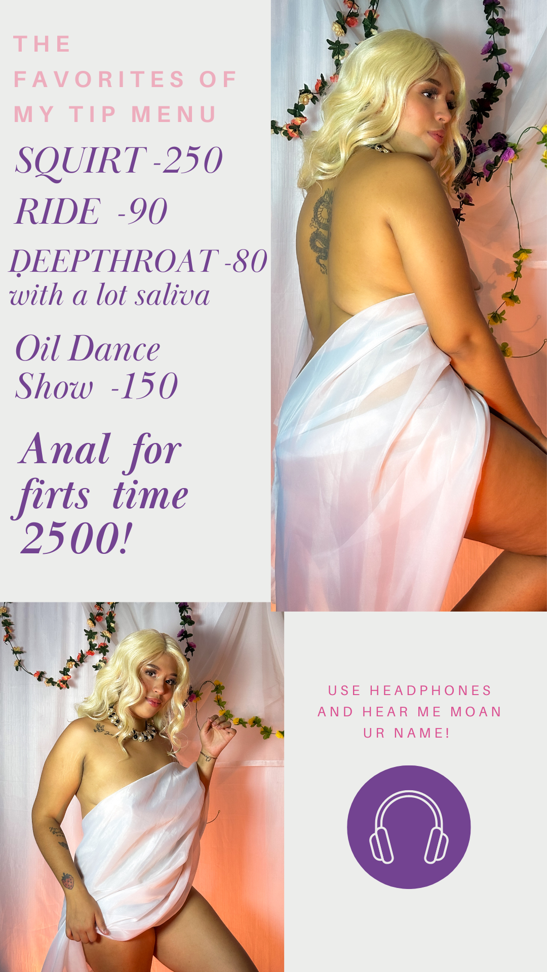 AlanaRosee The things FAV of my tip menu! Anal would be my first time! image: 1